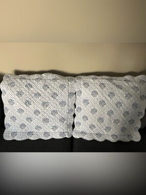 2 Pine Cone Hill Quilted EuroShams